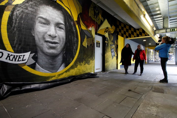 Graffiti voor Andro onder de B-side van het NAC-stadion.<br>Bron: Wijnand Nijs